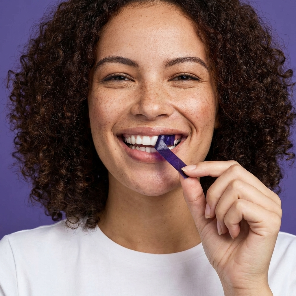 CALVARA Purple Whitening Teeth Strips