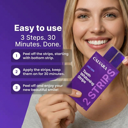 CALVARA Purple Whitening Teeth Strips