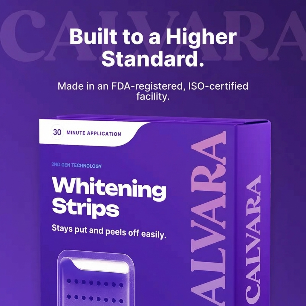 CALVARA Purple Whitening Teeth Strips